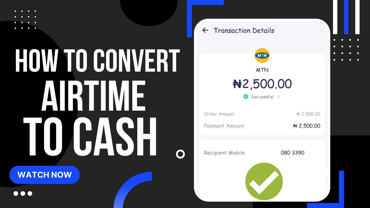 Convert your airtime to cash on Opay 